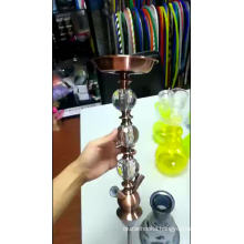 Guangzhou Cheap price 1/2 pipes crystal glass shisha hookah